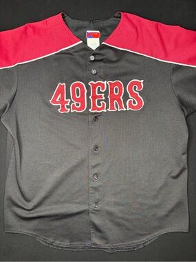 Vintage Black SF 49ers Majestic Throwback Style Jersey Men’s XL